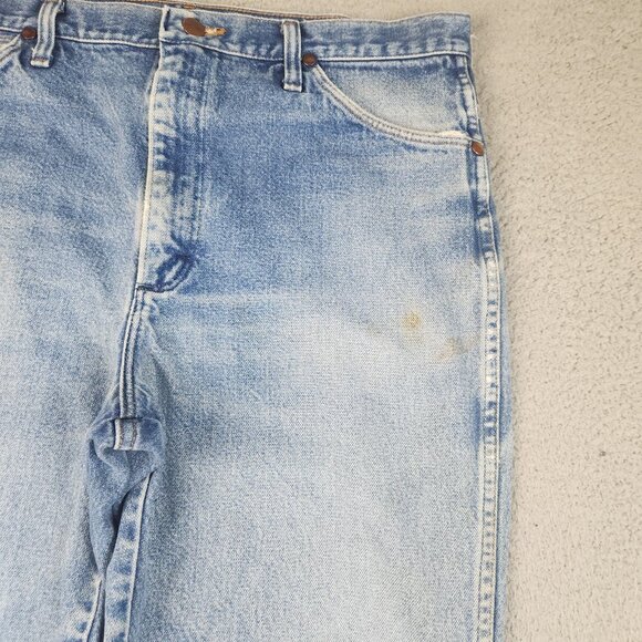 Wrangler Jeans Mens 36x32 Blue 936 Slim Fit Cowboy Cut Western Chore Ranch Rodeo - Picture 11 of 16